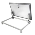 Insulated Stainless Steel Floor Hatch LIFT OUTDOOR with Tread Plate