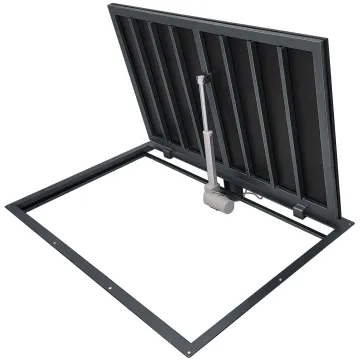 Floor steel hatch STANDARD ELECTRO with electric actuator