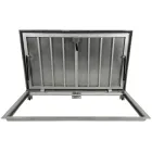 Stainless Steel Floor Hatch STANDARD OUTDOOR with Tread Plate