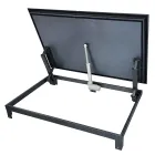 Insulated Stainless Steel Floor Hatch LIFT ELECTRO with Tread Plate and Electric Actuator