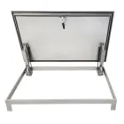 Insulated Stainless Steel Floor Hatch LIFT with Tread Plate