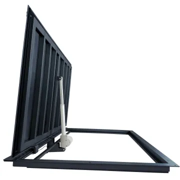 Floor Steel Hatch STANDARD ELECTRO with Tread Plate and Electric Actuator