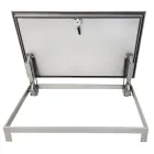 Insulated Stainless Steel Floor Hatch LIFT OUTDOOR with Tread Plate