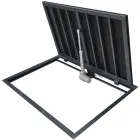 Stainless Steel STANDARD ELECTRO Floor Hatch with Electric Actuator