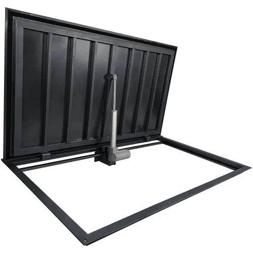Floor Steel Hatch STANDARD ELECTRO with Tread Plate and Electric Actuator Floor Steel Hatch STANDARD ELECTRO with Tread Plate and Electric Actuator