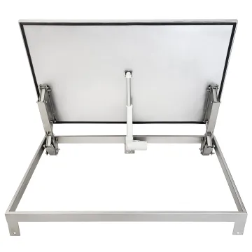Insulated stainless steel floor hatch LIFT ELECTRO with electric actuator
