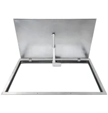 Insulated stainless steel floor hatch STANDARD ELECTRO with electric actuator