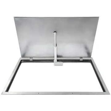 Insulated stainless steel floor hatch STANDARD ELECTRO with electric actuator