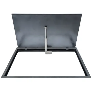 Insulated steel floor hatch STANDARD ELECTRO with electric actuator