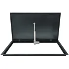 Insulated Steel Floor Hatch STANDARD ELECTRO with Textured Sheet and Electric Actuator