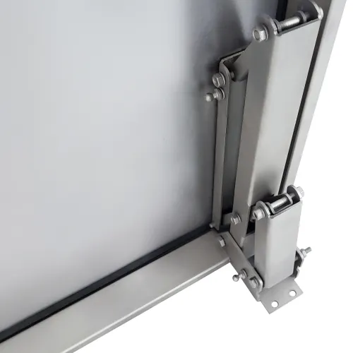 Insulated stainless steel floor hatch LIFT OUTDOOR ELECTRO with electric actuator