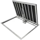 Stainless Steel Floor Hatch STANDARD OUTDOOR ELECTRO with Electric Drive