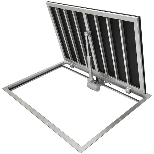 Stainless Steel Floor Hatch STANDARD OUTDOOR ELECTRO with Electric Drive
