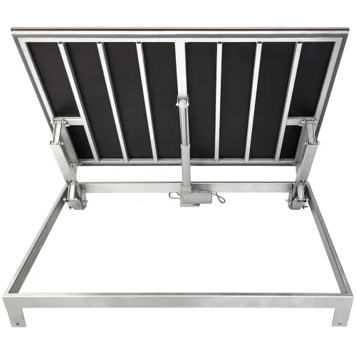 Stainless Steel Floor Hatch LIFT OUTDOOR ELECTRO with electric actuator