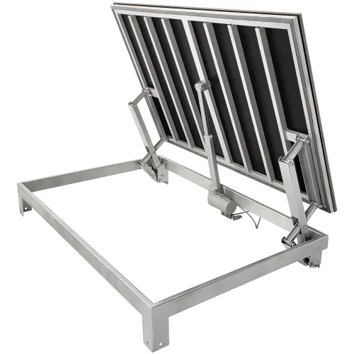 Stainless Steel Floor Hatch LIFT OUTDOOR ELECTRO with electric actuator