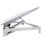 Stainless Steel Floor Hatch LIFT OUTDOOR ELECTRO with Tread Plate and Electric actuator