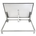 Insulated stainless steel floor hatch LIFT OUTDOOR ELECTRO with electric actuator
