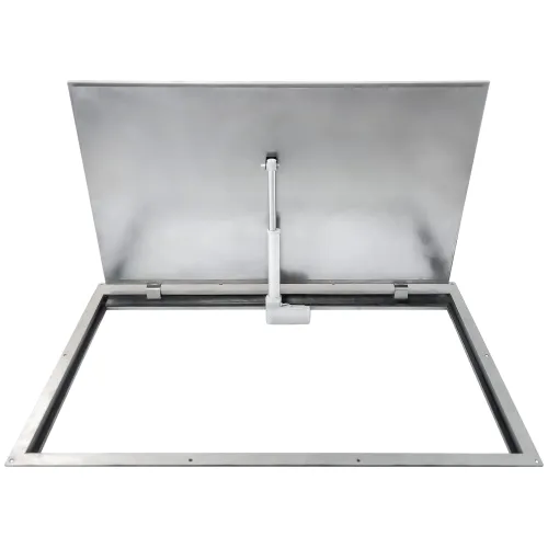 Insulated stainless steel floor hatch STANDARD OUTDOOR ELECTRO with electric actuator