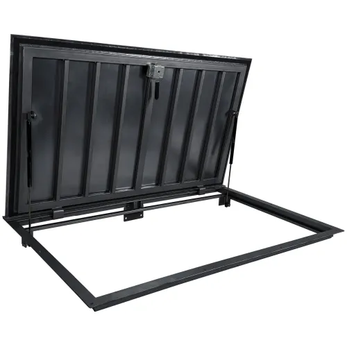Outdoor floor steel hatch with tread plate STANDARD OUTDOOR